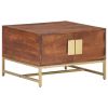 Coffee Table Honey Brown 26.4"x26.4"x17.7" Solid Acacia Wood