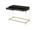 Adiel Console Table; Black & Gold Finish
