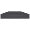 Bookshelf Boards 8 pcs Gray 15.7"x3.9"x0.6" Engineered Wood