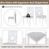 Mid-Century 5-Piece Extendable Round Dining Table Set with 4 Upholstered Dining Chairs for Small Places