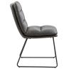Set of 2 Faux Leather Upholstered Side Chair , Luxurious Dinning chair, Vintage Brown