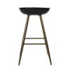 Bak Bar & Counter Stool (Set of 2) - Black & Gold