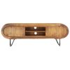 TV Cabinet 55.1"x11.8"x17.7" Solid Sheesham Wood
