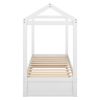 House Bed with Trundle, can be Decorated,White