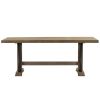 TREXM Retro Style Dining Table 78"Wood Rectangular Table, Seats up to 8 (Natural Walnut)