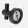 Round Base Wall Hanging Hook with Screws- Matte Black Hook; 2 Pack; for Entry Shoe Cabinet; Wardrobe Bathroom Bedroom Furniture Hardware
