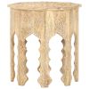 Side Table Ã˜18.9" Solid Mango Wood
