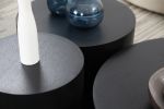 Round Coffee Table side Table End Table for Living Room Fully Assembled