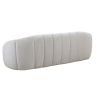 3 Seater Modern Sofa with Deep Channel Tufted Performance Velvet Sofa for Living room/Lounge area(Beige)