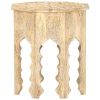Side Table Ã˜18.9" Solid Mango Wood