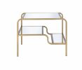Astrid End Table in Gold & Mirror XH