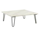 Telestis Coffee Table in White Marble & Black XH