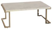 Boice II Coffee Table in Faux Marble & Champagne XH