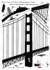Chain Bridge - Hemu Wall Decals Stickers Appliques Home Decor 19.7 BY 27.5 Inches