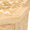 Side Table Ã˜18.9" Solid Mango Wood