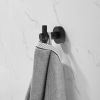 Round Base Wall Hanging Hook with Screws- Matte Black Hook; 2 Pack; for Entry Shoe Cabinet; Wardrobe Bathroom Bedroom Furniture Hardware