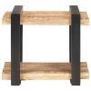 Bedside Cabinet 19.7"x15.7"x15.7" Rough Mango Wood