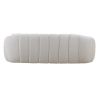 3 Seater Modern Sofa with Deep Channel Tufted Performance Velvet Sofa for Living room/Lounge area(Beige)