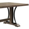 TREXM Retro Style Dining Table 78"Wood Rectangular Table, Seats up to 8 (Natural Walnut)