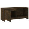 TV Cabinet Smoked Oak 35.4"x13.8"x15.7" Engineered Wood