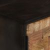 TV Cabinet 55.1"x11.8"x17.7" Rough Mango Wood and Solid Acacia Wood