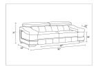 Top Grain Italian Leather Sofa