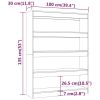 Book Cabinet/Room Divider Smoked Oak 39.4"x11.8"x53.1"