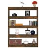 Book Cabinet/Room Divider Smoked Oak 39.4"x11.8"x53.1"