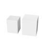 Upgrade MDF Nesting table/side table/coffee table/end table for living room,office,bedroom White, set of 2