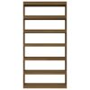 Book Cabinet/Room Divider Honey Brown 39.4"x11.8"x78.7" Solid Wood Pine