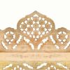 Hand carved 4-Panel Room Divider 63"x65" Solid Mango Wood
