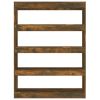 Book Cabinet/Room Divider Smoked Oak 39.4"x11.8"x53.1"