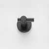 Round Base Wall Hanging Hook with Screws- Matte Black Hook; 2 Pack; for Entry Shoe Cabinet; Wardrobe Bathroom Bedroom Furniture Hardware