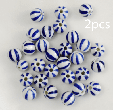 Blue And White Porcelain Ceramic Beads