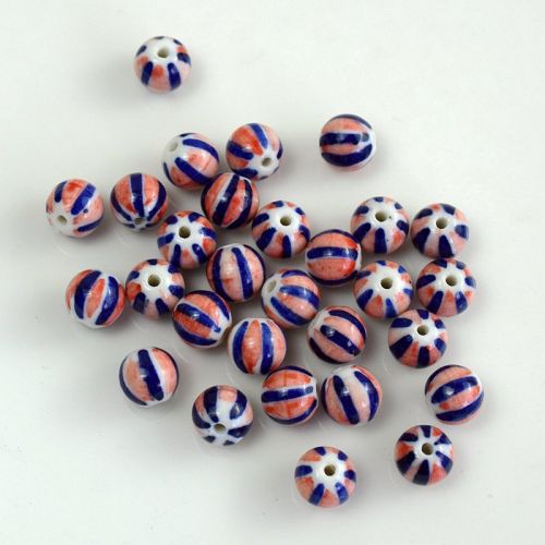 Blue And White Porcelain Ceramic Beads
