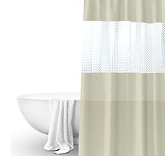 Splicing Translucent Waterproof Mildew Proof Bathroom Bath Shower Partition Curtain