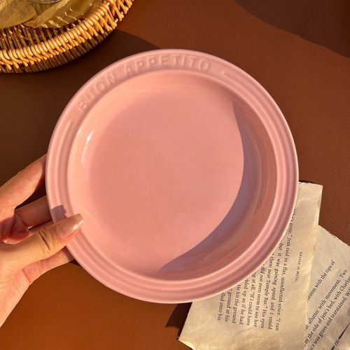 INS Wind Home Cream Ceramic Plate
