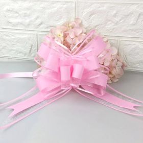 Wedding Car Door Handmade Flowers A Pack (Option: Snow Yarn Light Pink 10 Pieces)