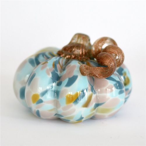 Colorful Glass Art Pumpkin Ornaments American Country Home Decoration