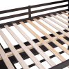 Full size Loft Bed with Drawers and Desk;  Wooden Loft Bed with Shelves