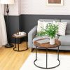 Living Room Set of 2PCS Modern Classic Yet Simper Nesting End Coffee Tables