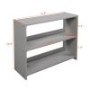 Low Twin Size Loft Bed with Cabinets;  Shelves and Slide