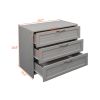 Low Twin Size Loft Bed with Cabinets;  Shelves and Slide