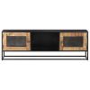 TV Cabinet 47.2"x11.8"x15.7" Rough Mango Wood