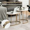 Living Room Set of 2PCS Modern Classic Yet Simper Nesting End Coffee Tables