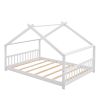 Full Size House Bed Wood Bed