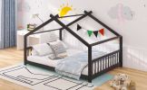 Full Size House Bed Wood Bed