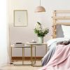 Living Room Set of 2PCS Modern Classic Yet Simper Nesting End Coffee Tables