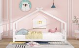 Twin Size House Bed Wood Bed