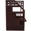 Twin over Full Bunk Bed with Two Drawers and Staircase;  Down Bed can be Converted into Daybed